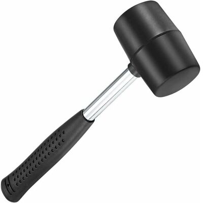 Rose - Rubber Mallet 500g Black Heavy Duty Rubber Hammer for diy Handmade Rose - Rubber Mallet 500g Black Heavy Duty Rubber Hammer for diy Handmade