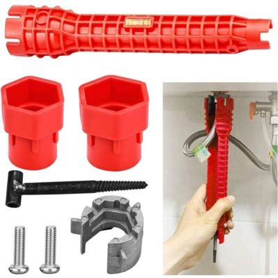 Sink Faucet Wrench, Adjustable Wrench, Sink Installation Tool, Repair Tool, for Bathroom and Kitchen, Pipe Wrench Ymyny Sink Faucet Wrench, Adjustable Wrench, Sink Installation Tool, Repair Tool, for Bathroom and Kitchen, Pipe Wrench Ymyny