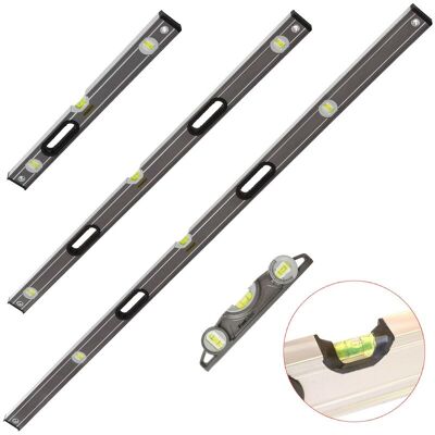 Stanley - Fatmax Pro Box Beam 4 Piece Level Pack 6ft 4ft 2ft and Magnetic Torpedo Stanley - Fatmax Pro Box Beam 4 Piece Level Pack 6ft 4ft 2ft and Magnetic Torpedo