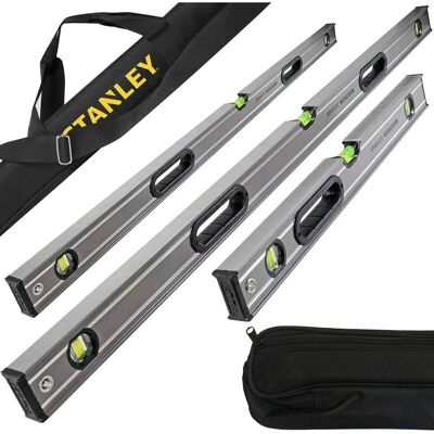 Stanley Fatmax Pro Box Beam 4 Piece Pack 6ft 4ft 2ft + 6ft Stanley Level Bag Stanley Fatmax Pro Box Beam 4 Piece Pack 6ft 4ft 2ft + 6ft Stanley Level Bag