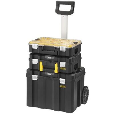 Stanley - pro-stack Wheeled Rolling Tool Box Storage Case Tool Trolley FMST1-80101 Stanley - pro-stack Wheeled Rolling Tool Box Storage Case Tool Trolley FMST1-80101