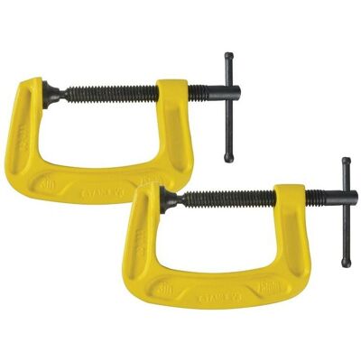Stanley - STA083033 Pack of 2 x Bailey g Clamp 75mm 0-83-033 Twin Pack Stanley - STA083033 Pack of 2 x Bailey g Clamp 75mm 0-83-033 Twin Pack