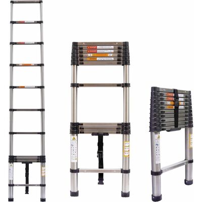 Briefness - Telescopic Ladder Extendable Step Ladder Folding Multi Purpose Loft Ladders diy Briefness - Telescopic Ladder Extendable Step Ladder Folding Multi Purpose Loft Ladders diy