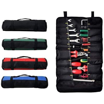 SNQ Tool bag, toolbox, 22-pocket tool bag, foldable toolbox, portable, without tools (black) SNQ Tool bag, toolbox, 22-pocket tool bag, foldable toolbox, portable, without tools (black)