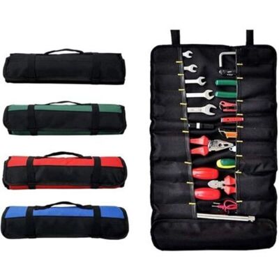 MCBOSON Tool bag, toolbox, 22-pocket tool bag, folding toolbox, portable, tool-free, (black) MCBOSON Tool bag, toolbox, 22-pocket tool bag, folding toolbox, portable, tool-free, (black)