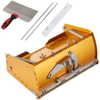 VEVOR Drywall Flat Box, 10-Inch Wide Quick Clean, Aluminum Finishing Mud Box for Plasterboard, Wallboard, Sheetrock, Bonus Mudguard, Extra 2 VEVOR Drywall Flat Box, 10-Inch Wide Quick Clean, Aluminum Finishing Mud Box for Plasterboard, Wallboard, Sheetrock, Bonus Mudguard, Extra 2