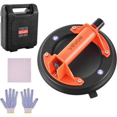 VEVOR Vacuum Suction Cup, 203 mm Vacuum Glass Lifter with ABS Handle, 180 kg Max Lifting Capacity Tile Suction Cup Tool with Carrying Case for VEVOR Vacuum Suction Cup, 203 mm Vacuum Glass Lifter with ABS Handle, 180 kg Max Lifting Capacity Tile Suction Cup Tool with Carrying Case for