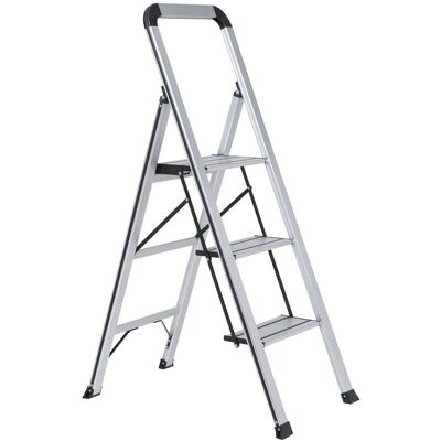Step Ladder Wolf Aluminium 3 Step Slimline Steps 1235mm Height Step Ladder Wolf Aluminium 3 Step Slimline Steps 1235mm Height