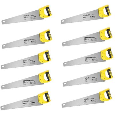 X10 Stanley Sharpcut Handsaw 20 Inch 500mm 7TPI STA120367 1-20-367 STHT20367-1 X10 Stanley Sharpcut Handsaw 20 Inch 500mm 7TPI STA120367 1-20-367 STHT20367-1