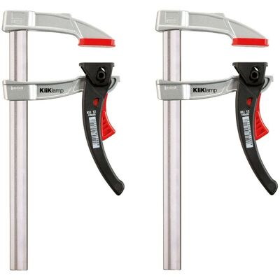 Bessey - x2 KliKlamp Quick Release Ratchet f Clamps Light and Strong kli 120/80 Bessey - x2 KliKlamp Quick Release Ratchet f Clamps Light and Strong kli 120/80