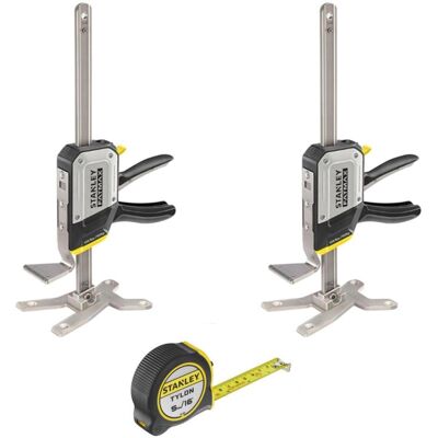 x2 Stanley Tradelift FatMax Lifting Clamp Tool + 5m Tape STA183550 FMHT83550-1 x2 Stanley Tradelift FatMax Lifting Clamp Tool + 5m Tape STA183550 FMHT83550-1