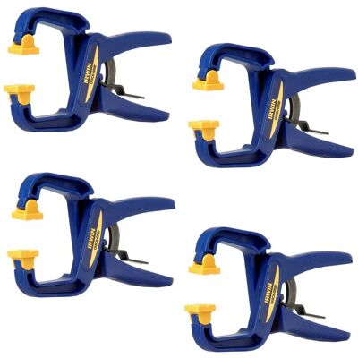 Irwin - X4 Quick Grip 38mm 1 1/2 Inch Handi Clamps 20kg Non Marking Q/G59100 Irwin - X4 Quick Grip 38mm 1 1/2 Inch Handi Clamps 20kg Non Marking Q/G59100