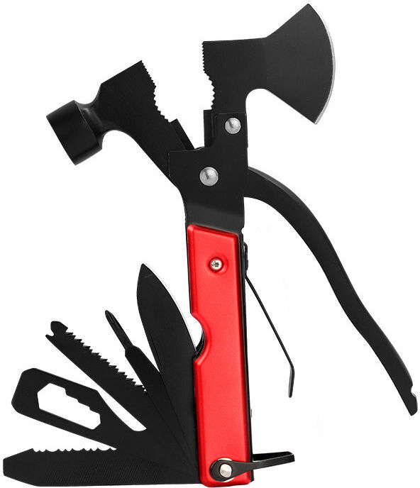 AIPERQ 18 in 1 Multi-Tool, Stainless Steel Multi-Tool with Hammer, Pliers, Screwdriver, Saw, Bottle Opener, Pocket Tool for Camping, Hiking, Outdoor
