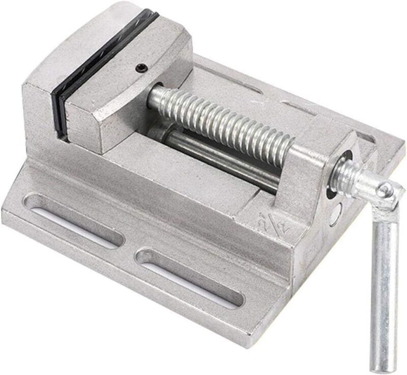 Memkey - 2.5 Inch Aluminum Alloy Drill Vise Heavy Duty Drill Press Holder Vice Machine Mini Bench Vise Flat Nose Pliers Mini Table Clamp Repair Tools