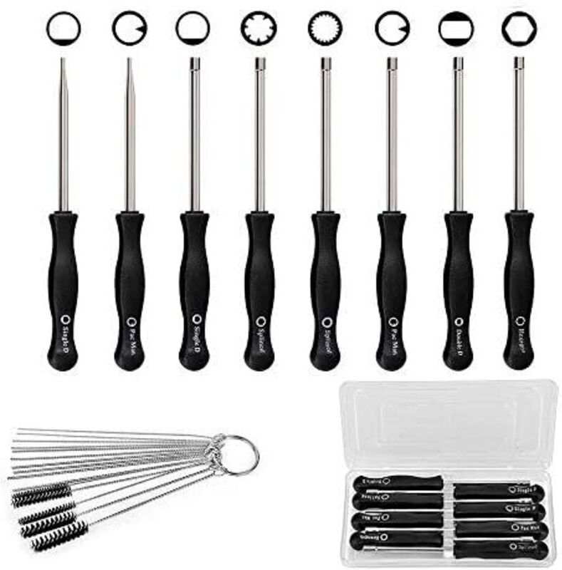 BEIJIYI 8 Piece Carburetor Adjustment Screwdriver, Carburetor Cleaning and Engine Repair Screwdriver, Suitable for Most 2-Stroke Engines (8 Screwdrivers with