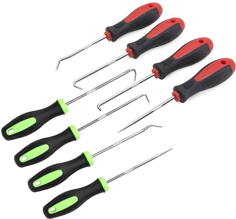 8-Piece Precision Screwdriver and Pick Set, Long Reach Pick and Hook, Precision Pick and Hook, O-Ring Removal Tool Ymyny