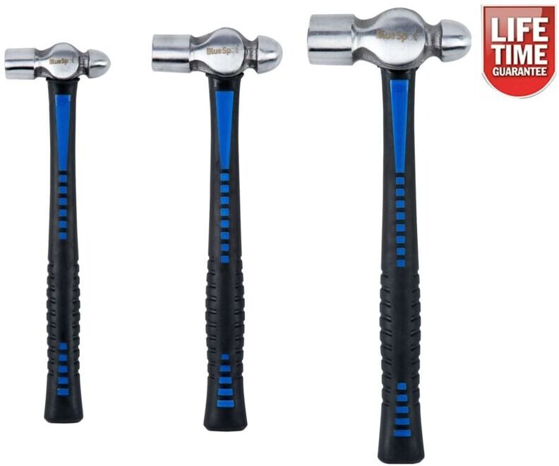 Blue Spot Tools - Bluespot 3pc Ball Pein Hammers Set 8 16 & 32oz tpr Handle 26100