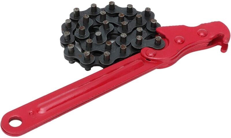Heavy Duty Ratchet Chain Wrench Adjustable Chain Oil Filter Wrench Handle Filter Spanner Pliers Multi-Purpose Repair Tool - Csparkv