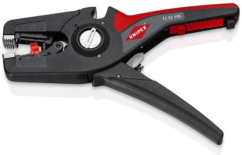 Knipex - 12 52 195 PreciStrip 16 Automatic 0.08-16mm Wire Stripper Tool Pliers