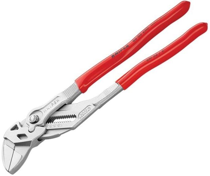 Knipex - 86 03 250 sb Pliers Wrench pvc Grip 250mm - 52mm Capacity KPX8603250