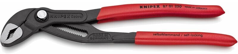 Knipex - Cobra Rapid Adjust WaterPump Pliers Push Button 46mm Capacity 87-01-250