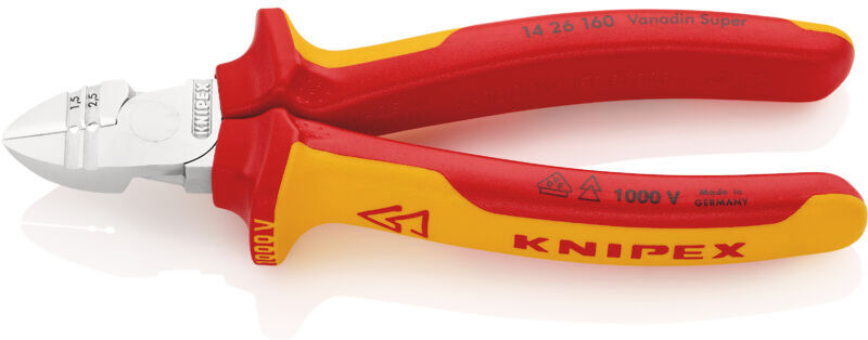 Knipex - 1426160 160mm vde Diagonal Insulation Stripper and Side Cutters