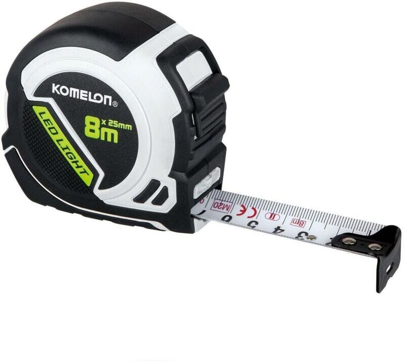 PLD85ME led Light Tape Measure 8m/26FT - Komelon