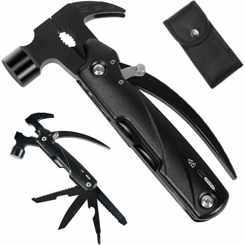 Ymyny - mumu 12-in-1 Multifunctional Pliers Survival Hammer Multi-Purpose Hammer with Stainless Steel Blade for Camping Hunting and Hiking