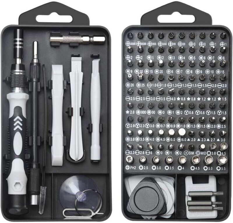 BEIJIYI Precision Bit Set, 122 in 1 Mini Precision Screwdriver Set, Portable Repair Kit for Computer/Laptop/iPhone/Glasses, Mini Hand Repair Tools