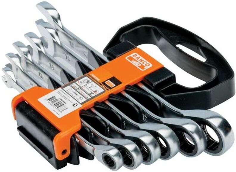 Bahco - 1RM Ratcheting Combination Wrench Set, 6 Piece BAH1RMSH6