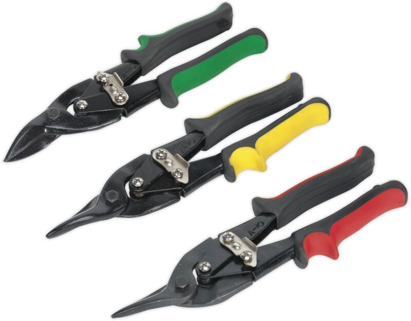 Sealey - Aviation Tin Snips Set 3pc AK6907