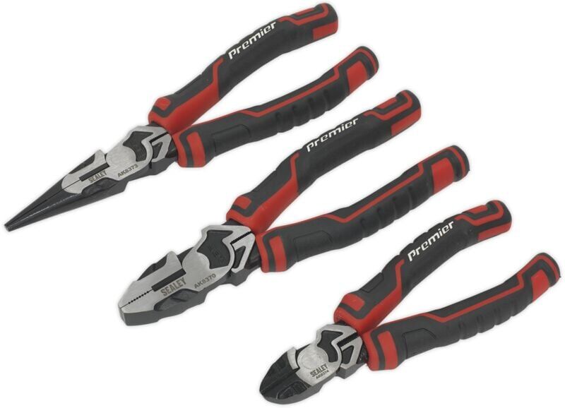AK8376 Premier High Leverage Plier Set 3pc - Sealey