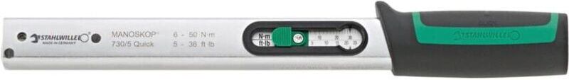 Stahlwille - 730/5 manoskop Quick Mech Torque Wrench 10-50nm 9 x 12 Inserts