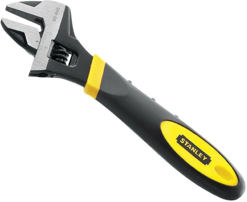 Stanley - Adjustable Wrench 8in / 200mm Max Steel Dynagrip STA090948 0-90-948