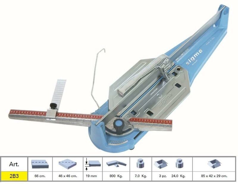 Sigma - tile cutter machine manual professional 2B3 serie tecnica cutting lenght 6