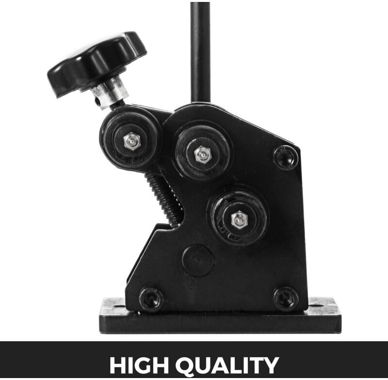 Vevor - Mophorn Manual Ring Roller Bender, 343mm Metal Sheet Roll Bending Machine, Hand Tubing Bender with 3-1/2'' Handle, Steel Ring Roller, 3' Hand
