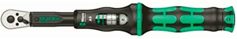 Torque wrench with reversible ratchet 1/4' 2.5-25 Nm Wera Click-Torque a 5
