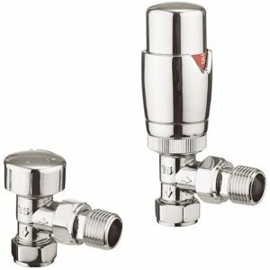 Crosswater - Angled trv Radiator Valve - Chrome - RADVTRVA1C - Chrome