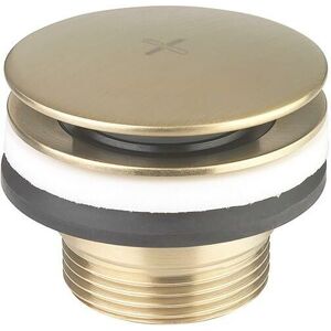 Crosswater - mpro Universal Click Clack Basin Waste - Brushed Brass - PRO0260F - Brushed Brass