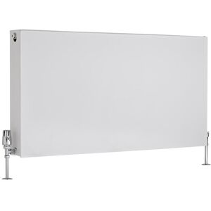 Milano - Mono - Modern White Type 22 Central Heating Double Flat Panel Horizontal Convector Radiator - 600mm x 1200mm