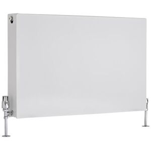 Milano - Mono - Modern White Type 22 Central Heating Double Flat Panel Horizontal Convector Radiator - 600mm x 1000mm