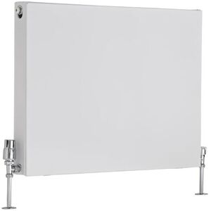 Milano - Mono - Modern White Type 21 Central Heating Double Flat Panel Plus Horizontal Convector Radiator - 600mm x 800mm