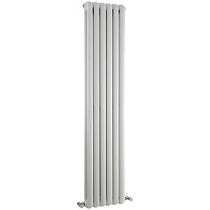 Urban - Modern White Vertical Double Panel Column Radiator - 1500mm x 383mm - Milano