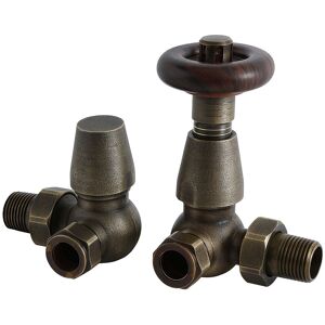 Milano - Windsor - Traditional Corner trv Thermostatic Radiator Valves - Brass