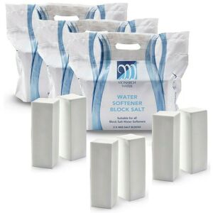Monarch Water - Monarch Ultimate Water Softener Block Salt 8kg Bag 6x 4kg Salt Blocks Food Grade