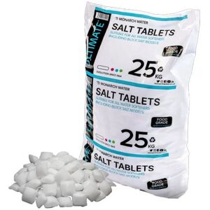 MONARCH WATER Monarch Ultimate Water Softener Salt Tablets 25kg Bag - Food Grade Salt