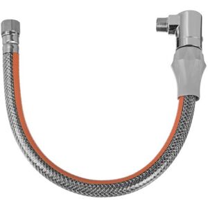 INVENA 125cm Gas Connection Pipe DN12 1/2 Inch Quick Release Elbow