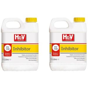 2x Calmag h&v Controls HV100 Scale Inhibitor Central Heating Systems 1 Litre