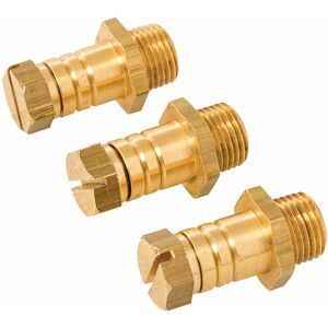 LOOPS 3 Pack Pressure Test Nipple solid brass Governors Setting / Gas Restrictors