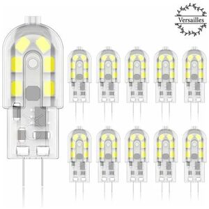 Denuotop - Ampoule led G4 2W, ampoule halogène équivalente à 20W, blanc froid 6000k, 12V ac/dc - paquet de 10